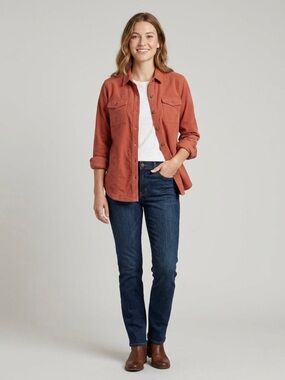 Toad&Co Women's Terracotta 100% Cotton Shirt Jacket size S